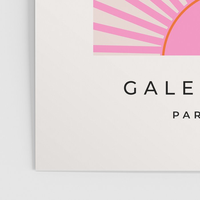 Le Soleil | 01 - Retro Sun Print Pink Aesthetic Preppy Decor Modern Abstract Sunshine Poster Gallery Image 3