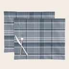Blue Plaid Pattern, Geometric Art Placemat Gallery Image 1