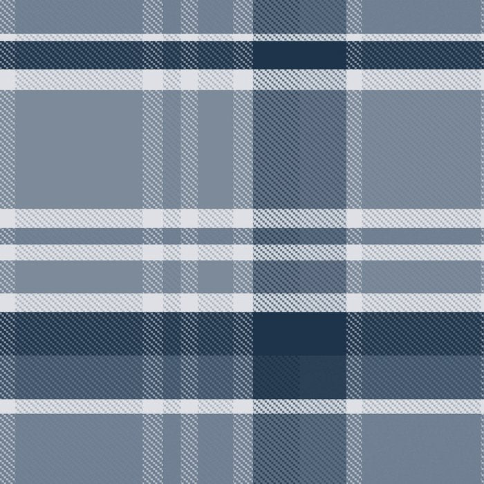 Blue Plaid Pattern, Geometric Art Coffee Mug Gallery Image 2