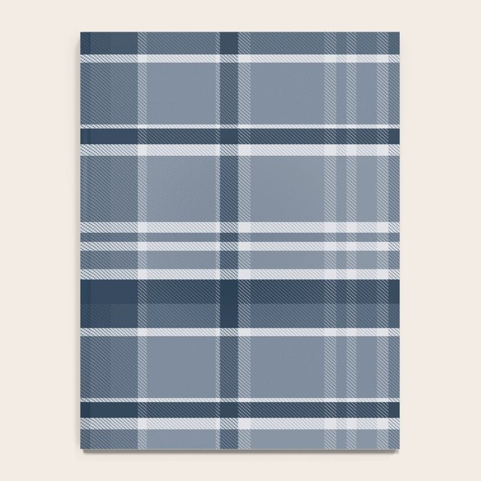 Blue Plaid Pattern, Geometric Art Notebook Gallery Image 4