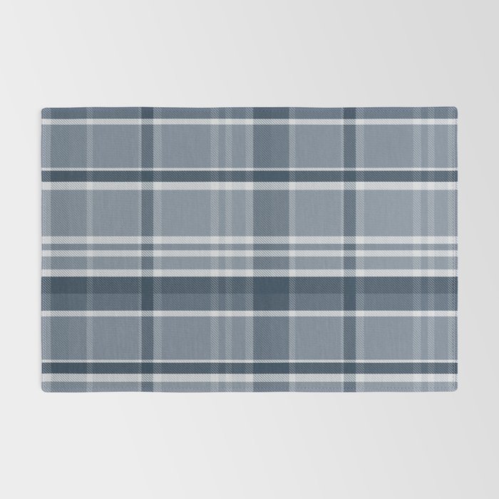 Blue Plaid Pattern, Geometric Art Rug Gallery Image 2