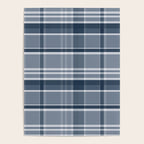 Blue Plaid Pattern, Geometric Art Poster Gallery Image 4