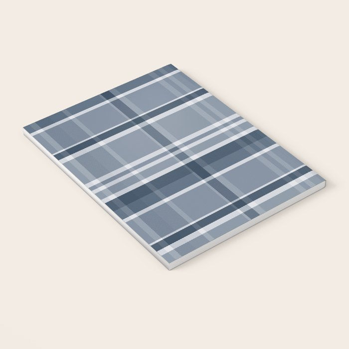 Blue Plaid Pattern, Geometric Art Notebook Gallery Image 3