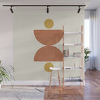 Half-circle Balance - Orange Wall Mural Gallery Image 1