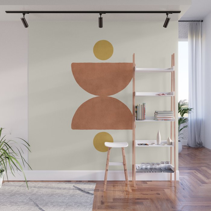 Half-circle Balance - Orange Wall Mural Gallery Image 1