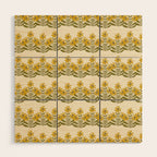 Sunflower - Block Print Wood Wall Art Gallery Image 1