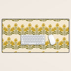 Sunflower - Block Print Desk Mat Gallery Image 1