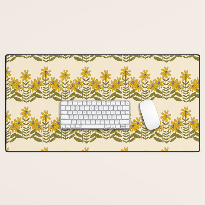 Sunflower - Block Print Desk Mat Gallery Image 1
