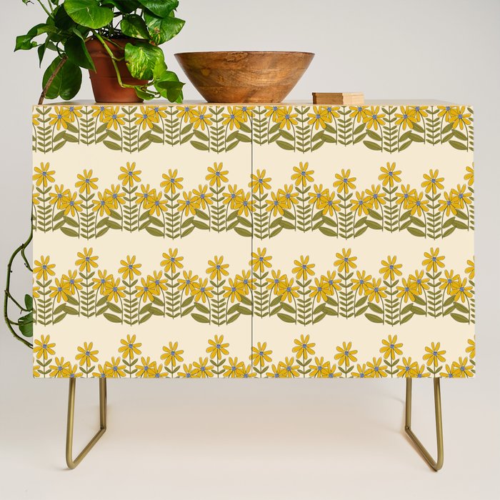 Sunflower - Block Print Credenza Gallery Image 1