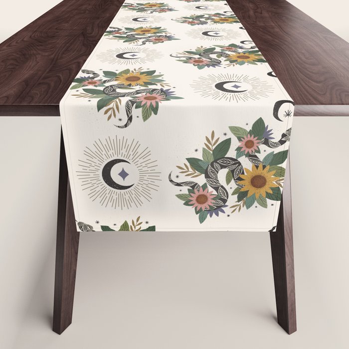 Year of the Snake 2025 - Cream Table Runner Gallery Image 1