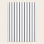 Gray blue ticking stripes Poster Gallery Image 4