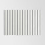 Gray blue ticking stripes Rug Gallery Image 2