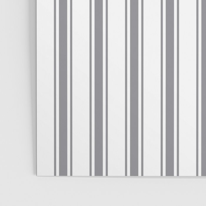 Gray blue ticking stripes Poster Gallery Image 3