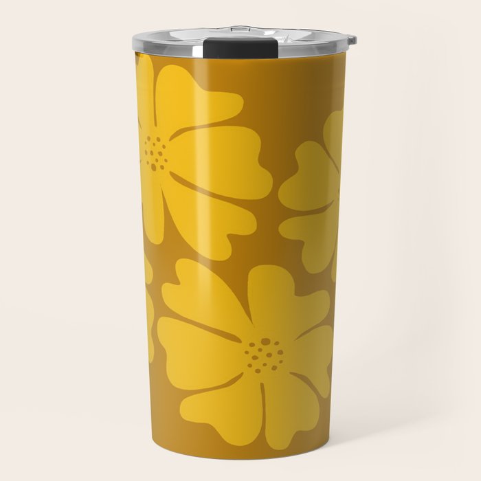 Golden Bloom Travel Mug Gallery Image 1