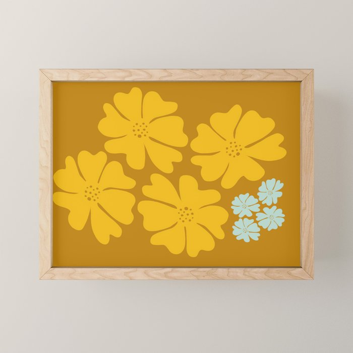 Golden Bloom Mini Art Print Gallery Image 1