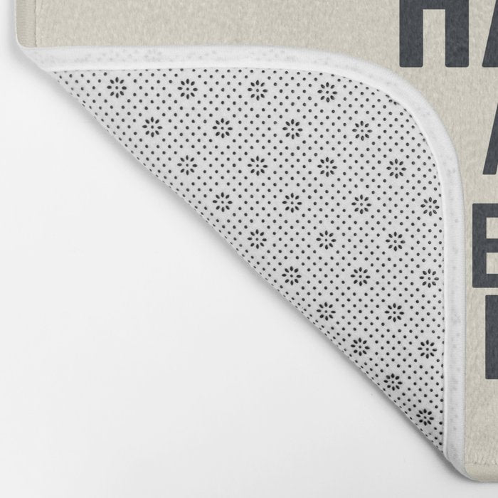 Work hard and be nice to people, vintage sign, inspirational quote, motivational, funny Bath Mat Gallery Image 2