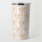 Rose Gold Watercolor Tile Travel Mug Gallery Image 1