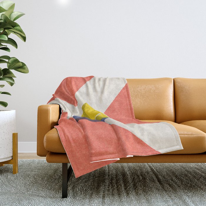 BALLS / Tennis - clay court II Throw Blanket Gallery Image 1