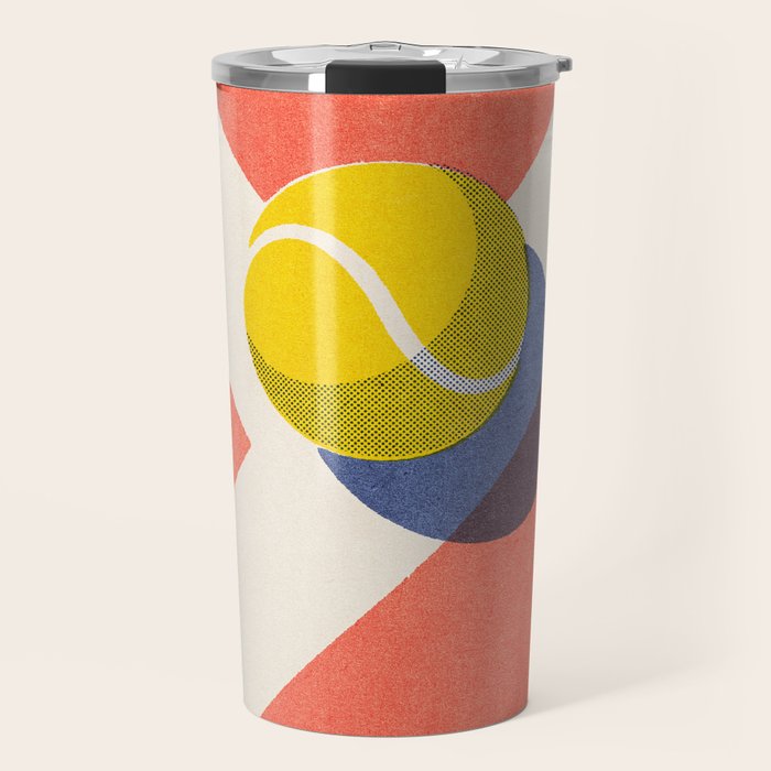 BALLS / Tennis - clay court II Travel Mug Gallery Image 1