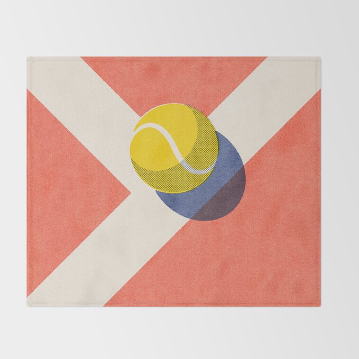 BALLS / Tennis - clay court II Throw Blanket Gallery Image 2