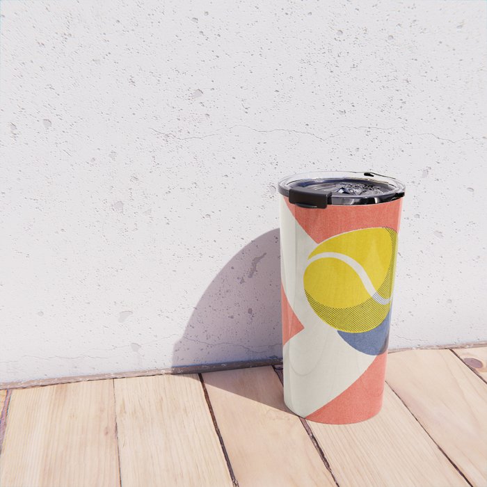 BALLS / Tennis - clay court II Travel Mug Gallery Image 4