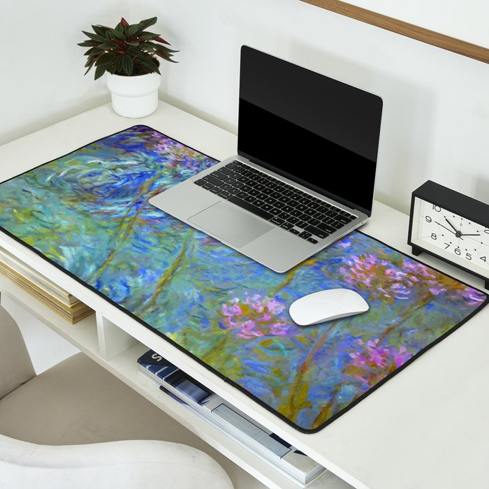 Agapanthus Claude Monet Floral Art Desk Mat Gallery Image 2