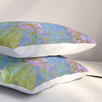Agapanthus Claude Monet Floral Art Pillow Sham Gallery Image 3