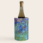 Agapanthus Claude Monet Floral Art Wine Chiller Gallery Image 2