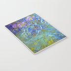 Agapanthus Claude Monet Floral Art Notebook Gallery Image 3