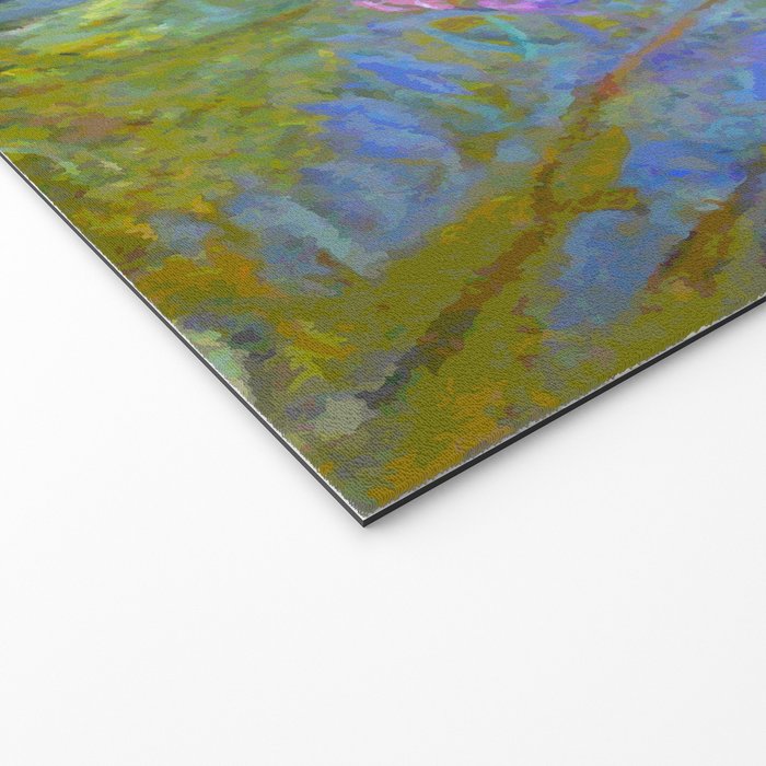 Agapanthus Claude Monet Floral Art Welcome Mat Gallery Image 2