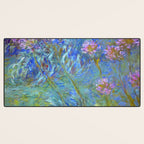 Agapanthus Claude Monet Floral Art Desk Mat Gallery Image 3