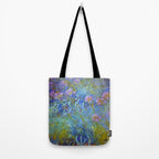 Agapanthus Claude Monet Floral Art Tote Bag Gallery Image 2