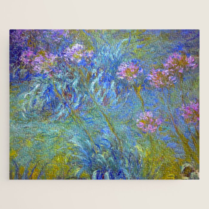 Agapanthus Claude Monet Floral Art Jigsaw Puzzle Gallery Image 1