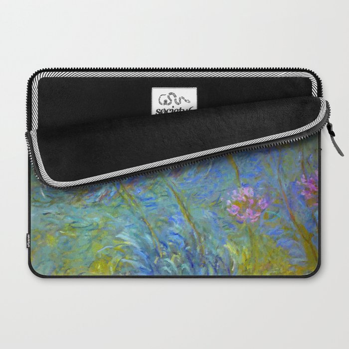 Agapanthus Claude Monet Floral Art Laptop Sleeve Gallery Image 2