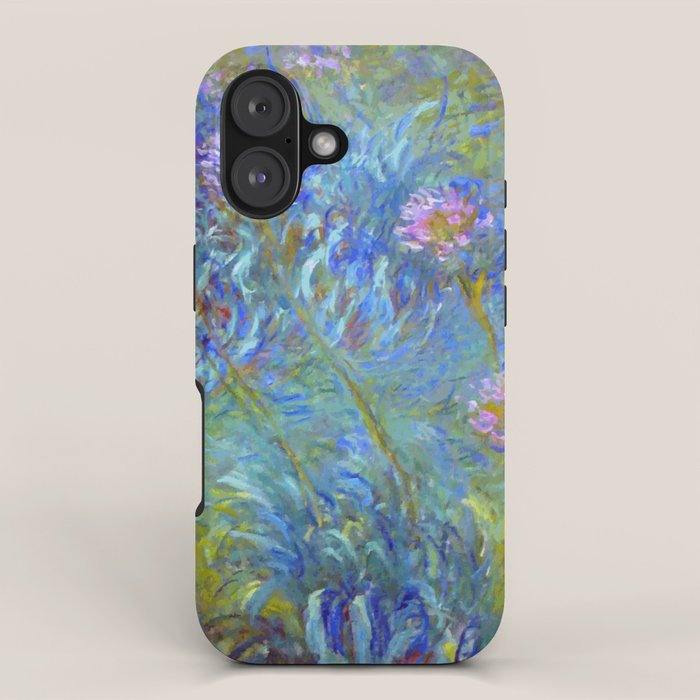 Agapanthus Claude Monet Floral Art iPhone Case Gallery Image 1