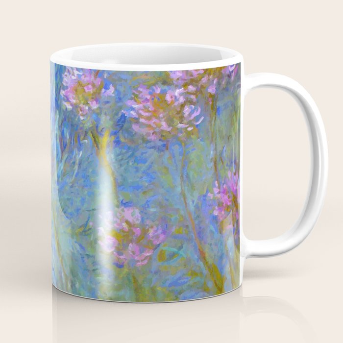 Agapanthus Claude Monet Floral Art Coffee Mug Gallery Image 1