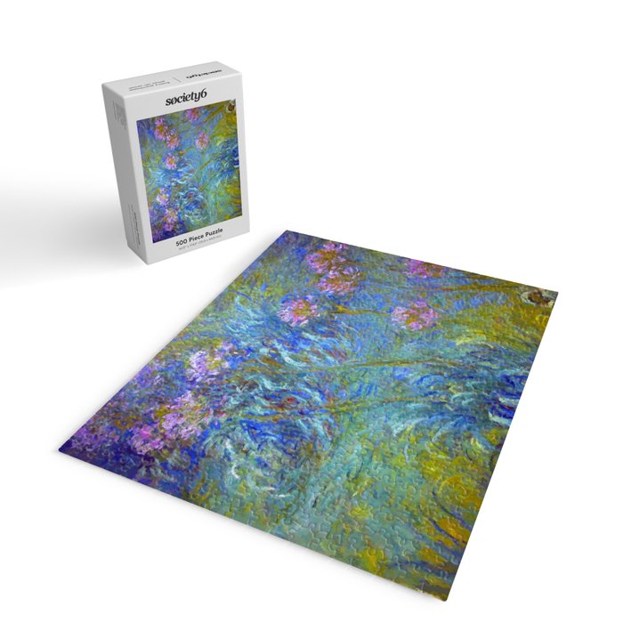 Agapanthus Claude Monet Floral Art Jigsaw Puzzle Gallery Image 2