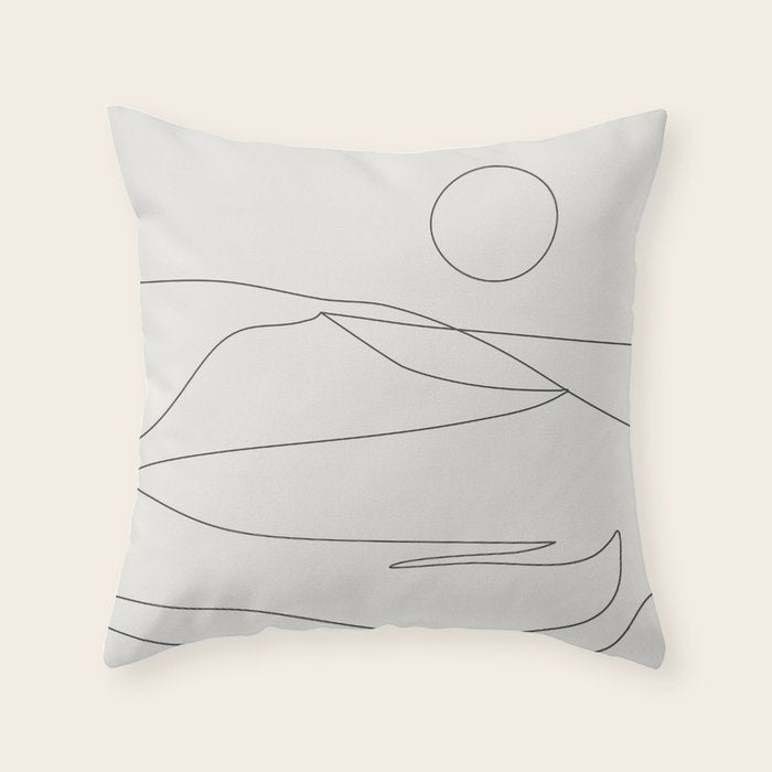 Abstract Landscape 15A Throw Pillow Gallery Image 1
