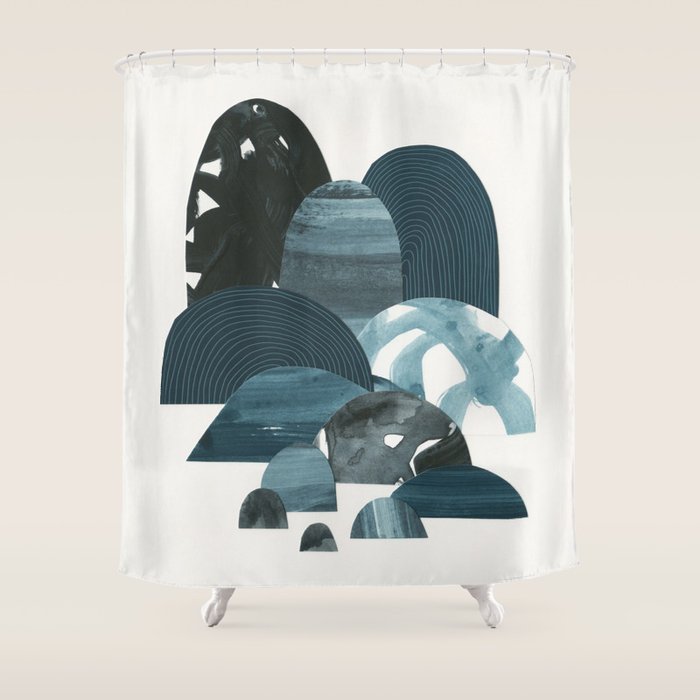 Floating Icebergs Shower Curtain Gallery Image 1