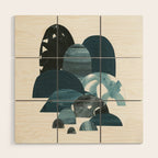 Floating Icebergs Wood Wall Art Gallery Image 1