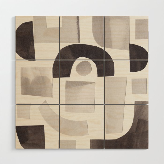 Shapes & Sizes #1 Wood Wall Art Gallery Image 1