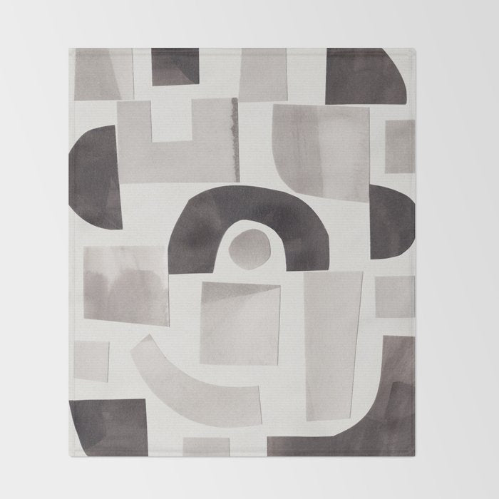 Shapes & Sizes #1 Throw Blanket Gallery Image 2