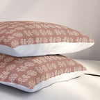 block print floral - clay Pillow Sham Gallery Image 3