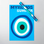 Mykonos: Vintage Travel Colour Series 03 Wrapping Paper Gallery Image 1