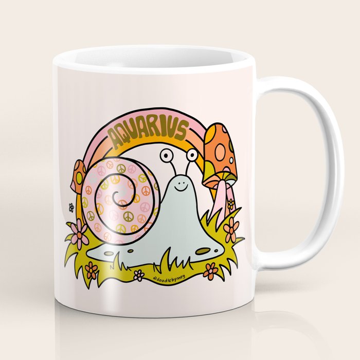 Aquarius Snail Coffee Mug Gallery Image 1