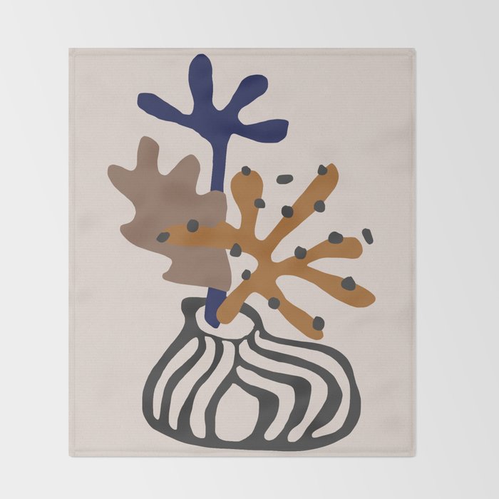 Plant Composition Throw Blanket Gallery Image 2