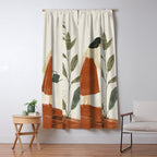 Still Life with Girl and Growing Plant Window Curtain Gallery Image 5