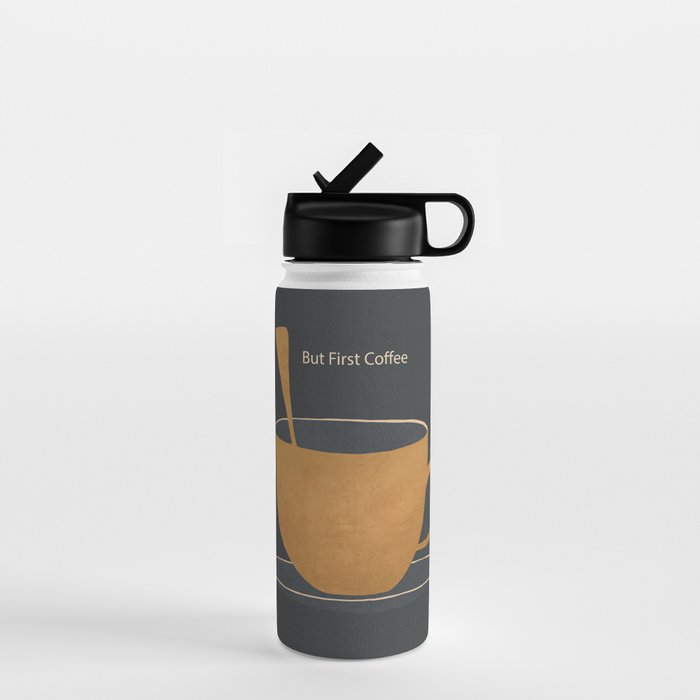 But First Coffee Water Bottle Gallery Image 1