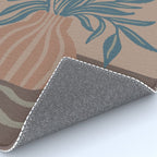 Modern Vase with Tropical Leaves Rug Gallery Image 4