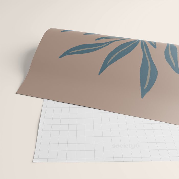 Modern Vase with Tropical Leaves Wrapping Paper Gallery Image 2